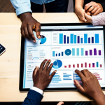 **

> A diverse team collaborating around a table filled with data visualizations, code snippets, and ethical considerations charts. The atmosphere is vibrant and collaborative, reflecting the importance of teamwork and ethics in AI development.

**