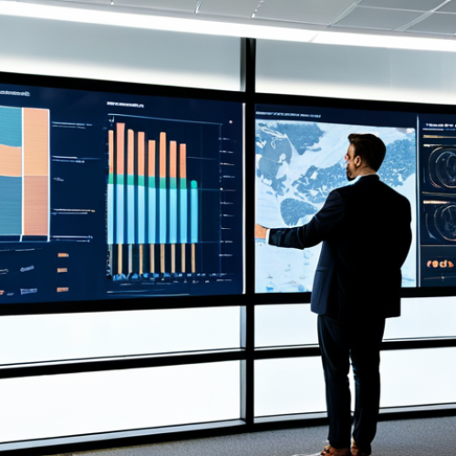 A male AI professional in a modest business suit, standing beside a large, transparent digital display showing interpretable AI model visualizations, explaining complex data to a diverse group of attentive colleagues in a modern, well-lit office. The scene emphasizes clear communication and trust, highlighting the importance of transparency and explainability in AI. Fully clothed, appropriate attire, professional dress, safe for work, appropriate content, perfect anatomy, correct proportions, natural pose, well-formed hands, proper finger count, natural body proportions, professional photography, high quality, cinematic lighting.
