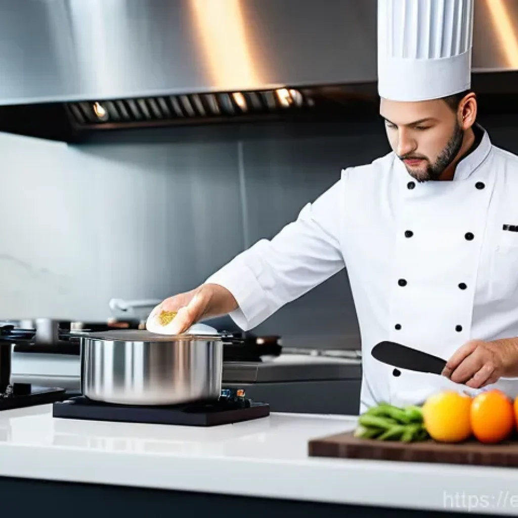 딥러닝 모델의 하이퍼파라미터 최적화 - 0001', 'Batch Size: 128', and 'Adam Optimizer Active'. The chef's expression is one of intense conce...