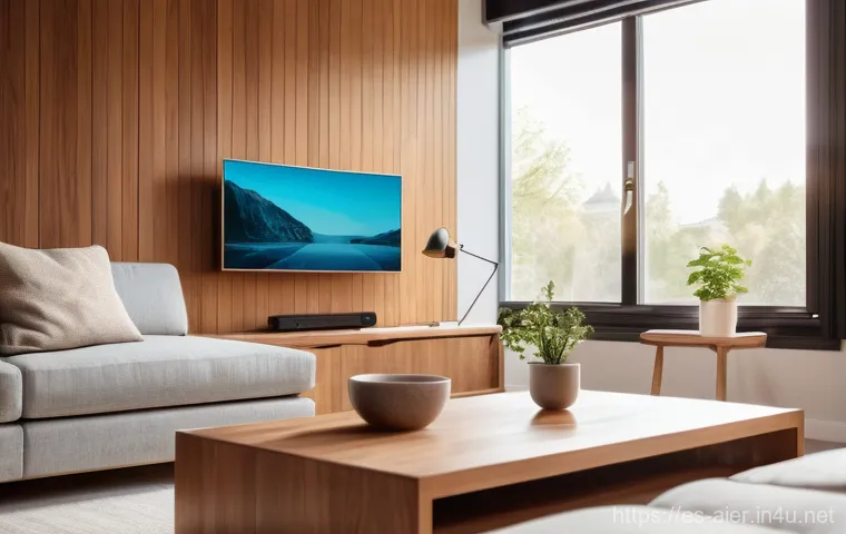 인공지능 개발자와 기업의 기대 - **Seamless AI Integration in Daily Life:**
"A cozy, sunlit modern living room. A diverse young a...