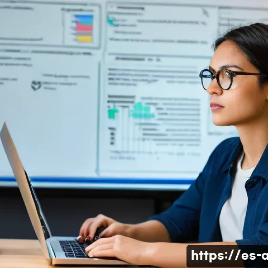 AI 개발자를 위한 코딩 테스트 팁 - **Prompt:** "A focused, determined female software engineer, aged 30, with short, dark hair and wear...