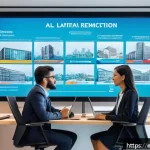 Home 23 인공지능 관련 법률과 규제 사례 - A modern Latin American city government office with diverse professionals—men and women of various e...